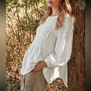 FREE PEOPLE Snowbell Babydoll Top